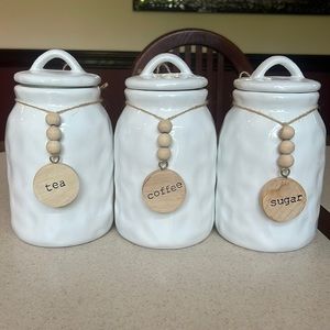 Tea, Coffee, and Sugar Jar